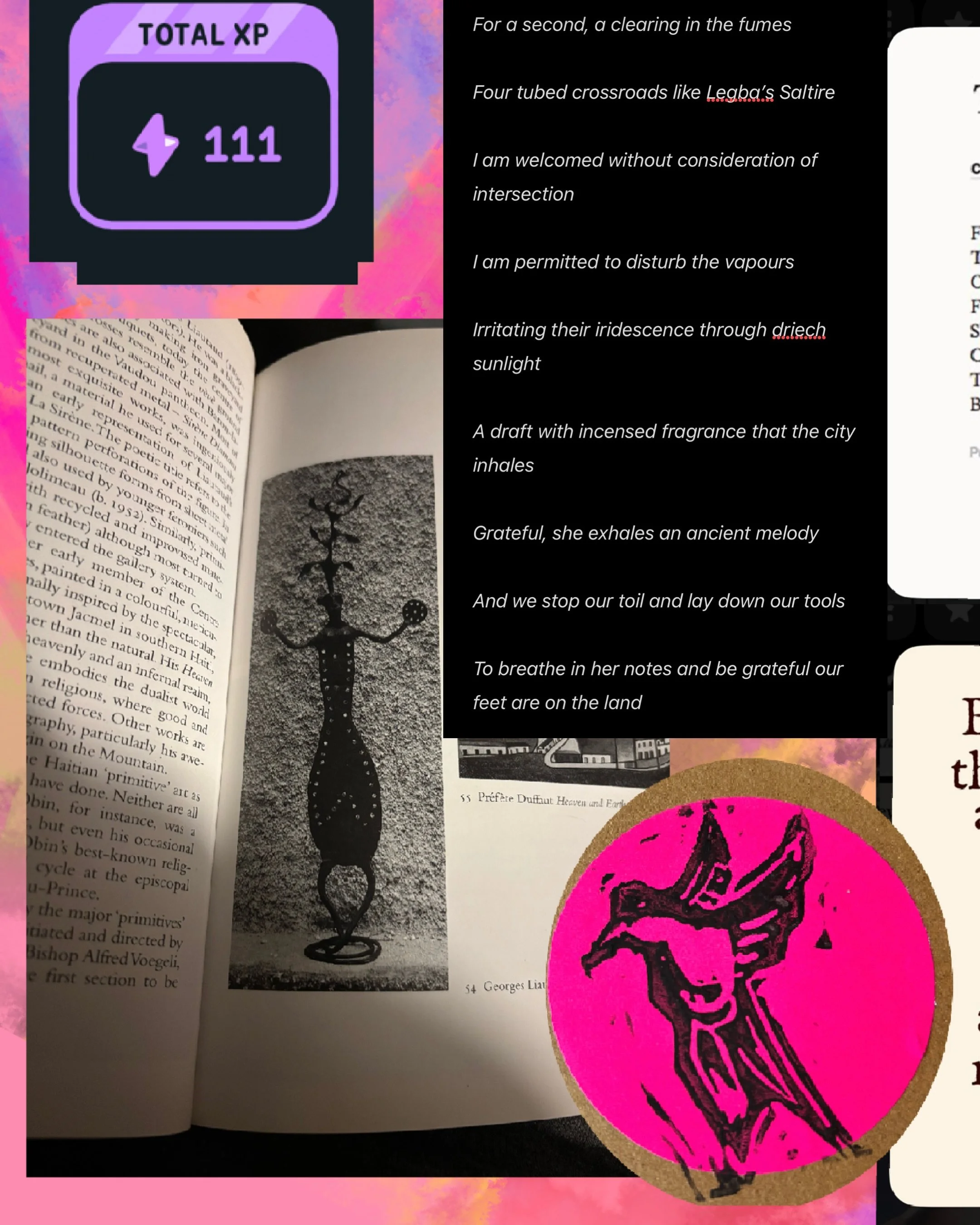 This Week in Art 🖼️ 
Wrote something inspired by The City&rsquo;s Love by George McKay to add a layer to the tradition 
I&rsquo;ve been seeing Doctor Bird and Crossed Swords in this liminal summer period 
A thought daughter week 

#glasgowart #scott