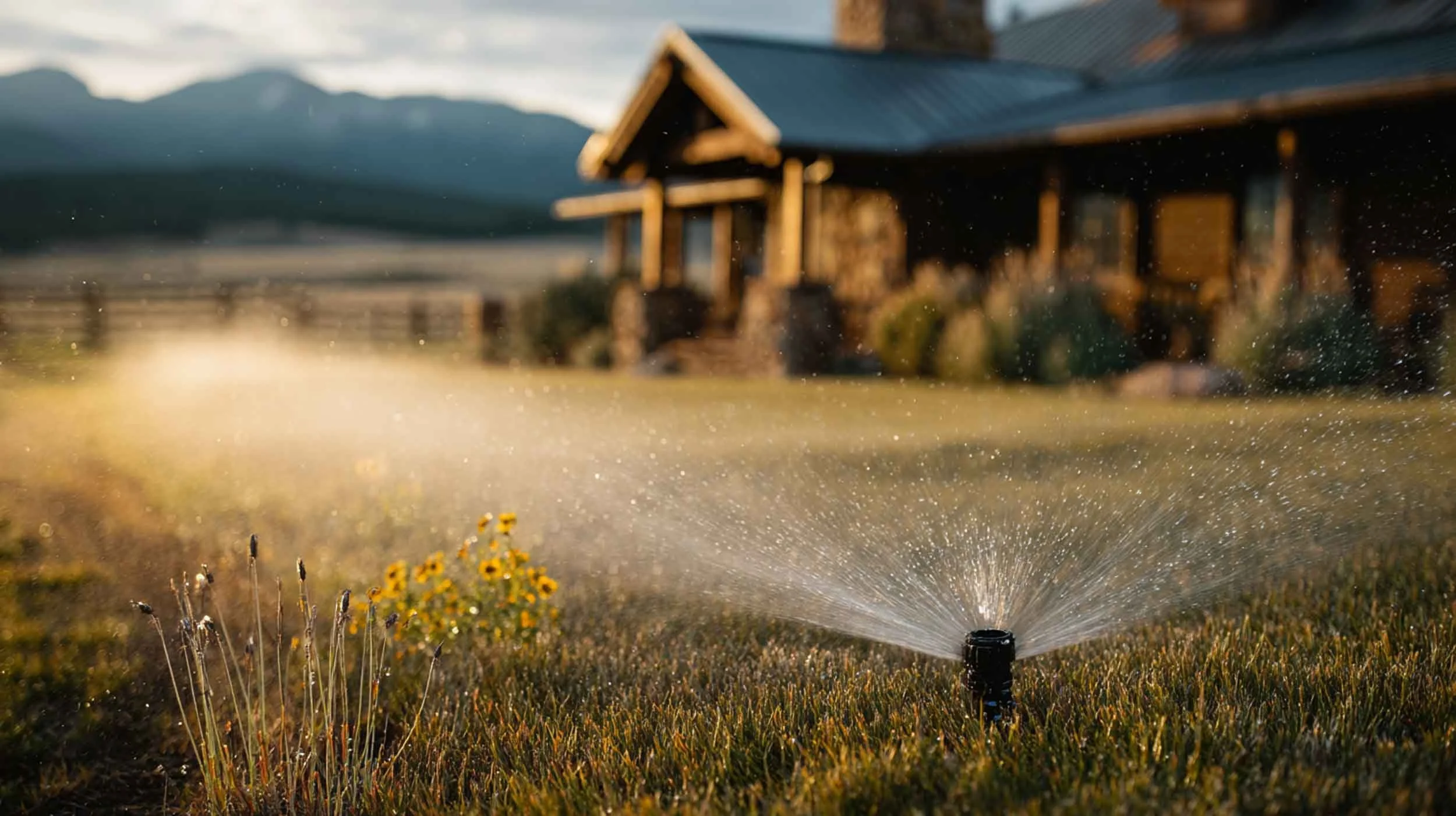 close up of a sprinkler head for a home in durango co that had residential sprinkler maintenance services