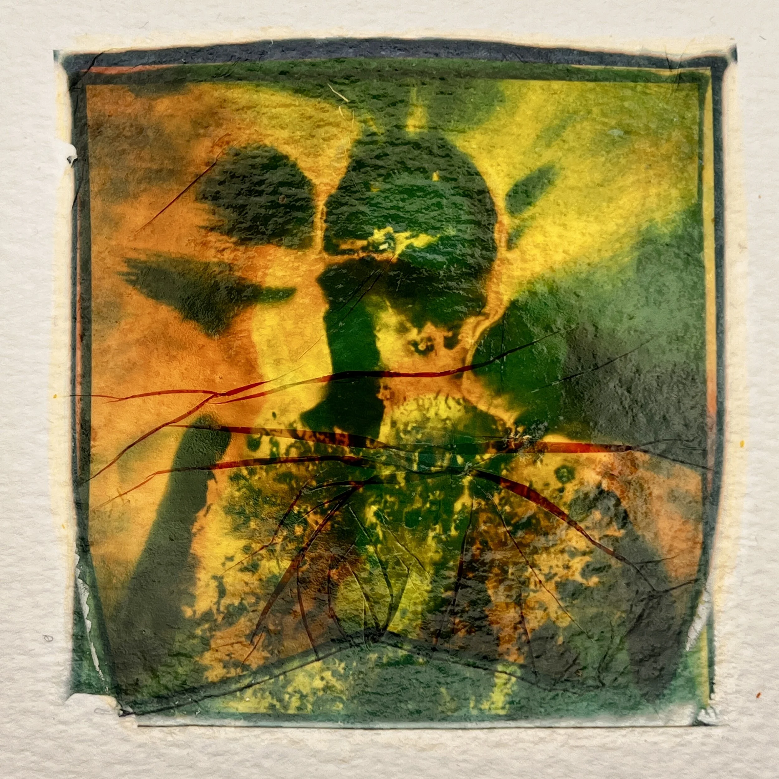 Burning Man | Polaroid Emulsion Lifts 8 X 8 inches