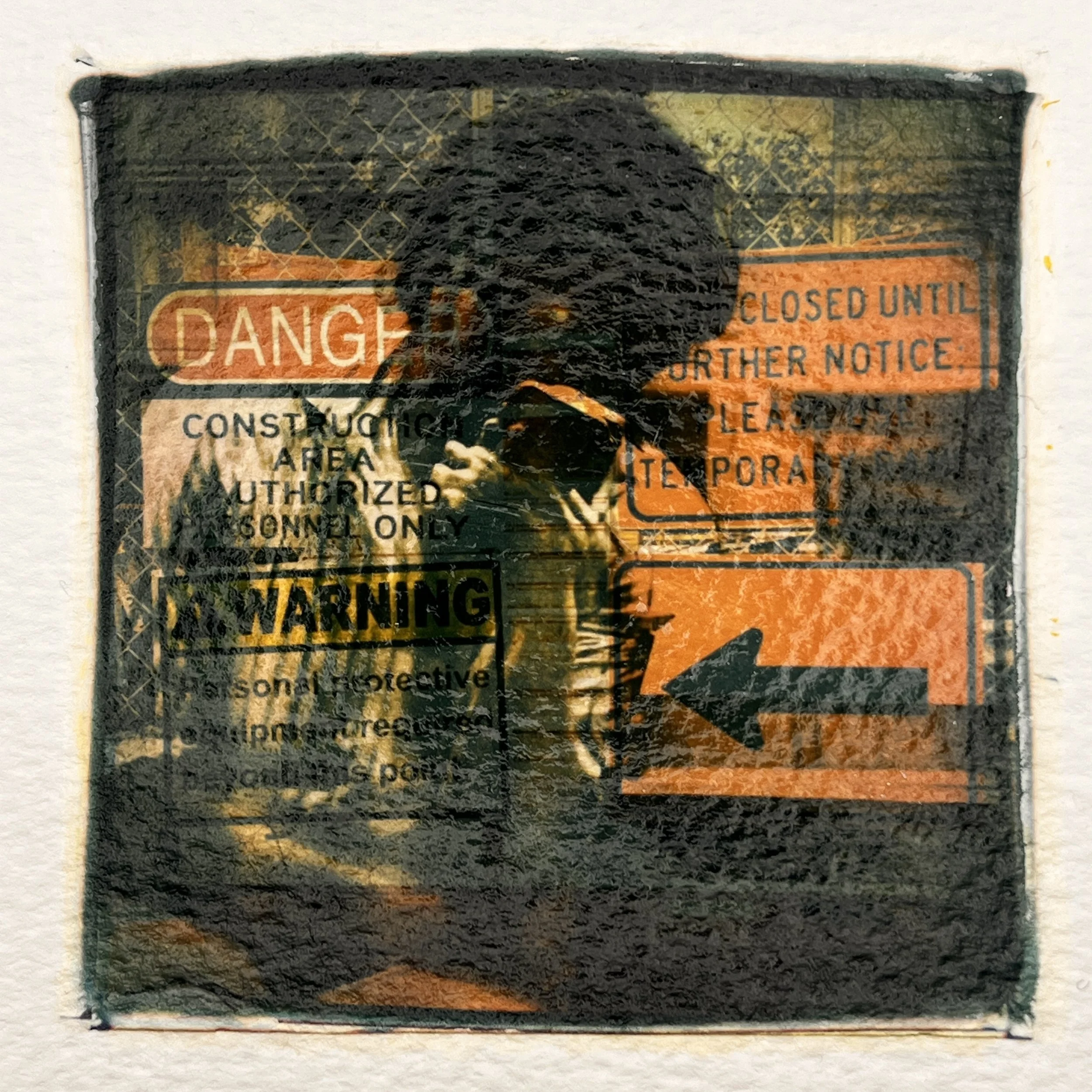 Watching Language | Polaroid Emulsion Lifts 8 X 8 inches