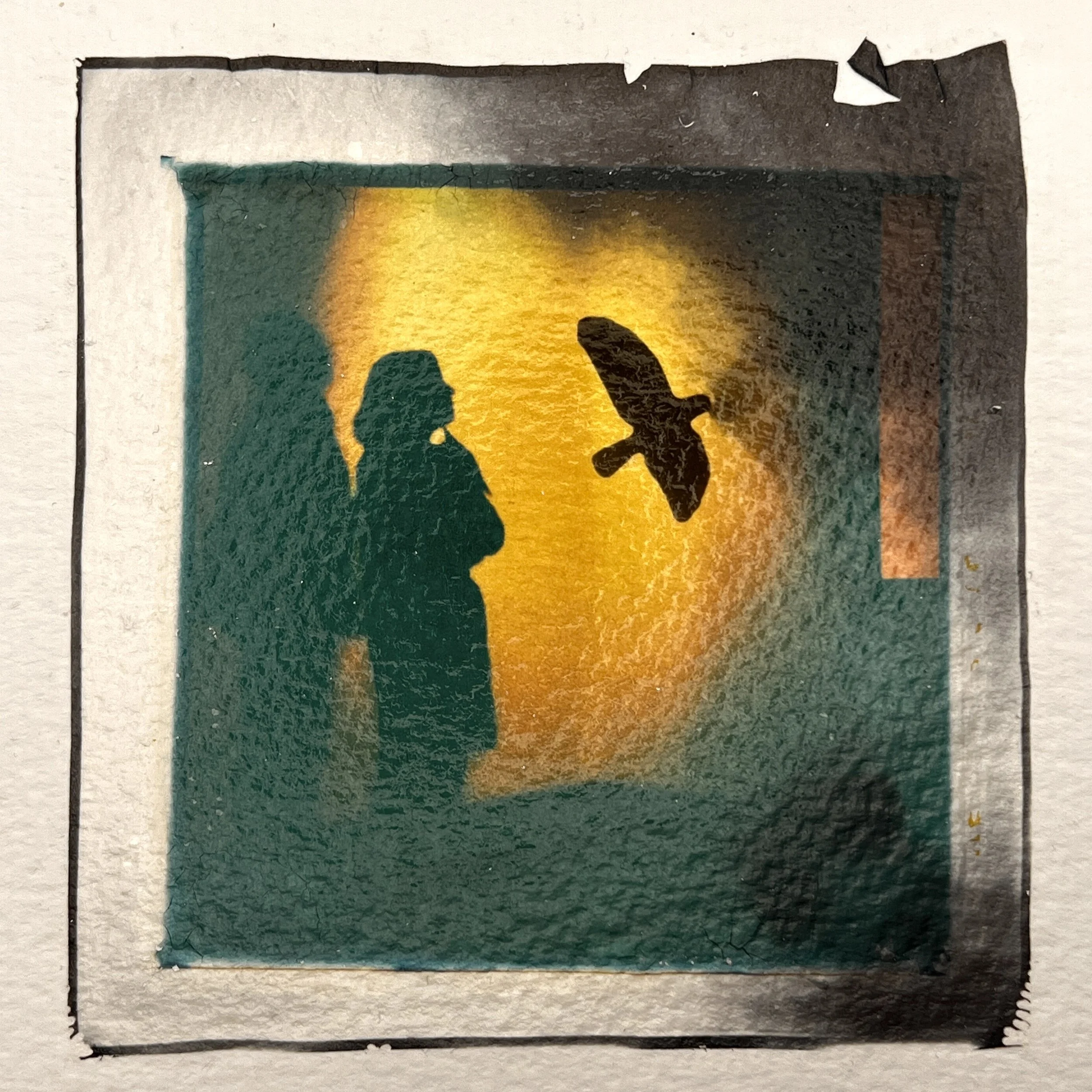 Something Forgotten, Something Lost | Polaroid Emulsion Lifts 8 X 8 inches