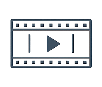 The image shows a black music production device with various knobs, buttons, and sliders, featuring a large play button in the center.