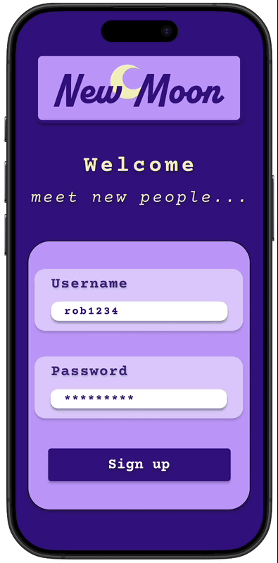 Walkthrough of signing up and filling out profile for a dating app