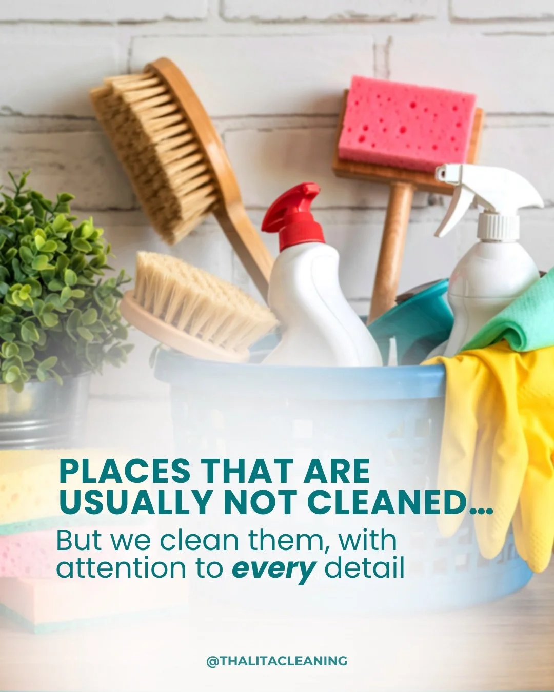 True cleanliness goes far beyond what is visible at first glance. It is achieved through careful attention, precision, and a commitment to every detail, including the areas that are often overlooked in everyday routines.
At Thalita Cleaning, every sp
