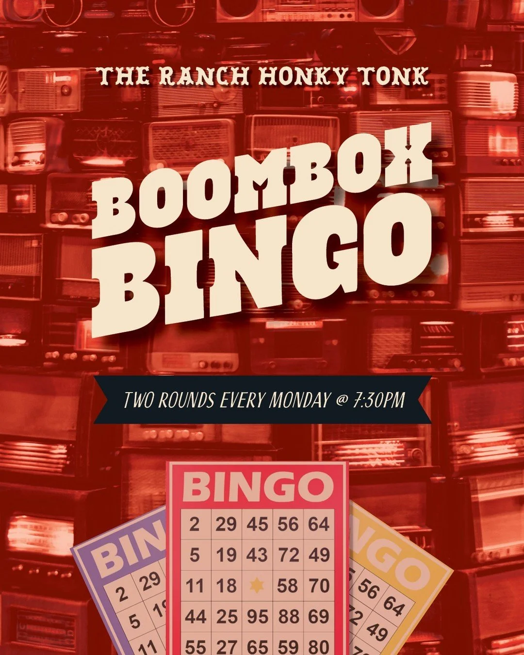 Boots, beers, &amp; Bingo 👢

See you at 7:30pm!

#boomboxbingo #theranch #countrysummer #thingstodoinannarbor