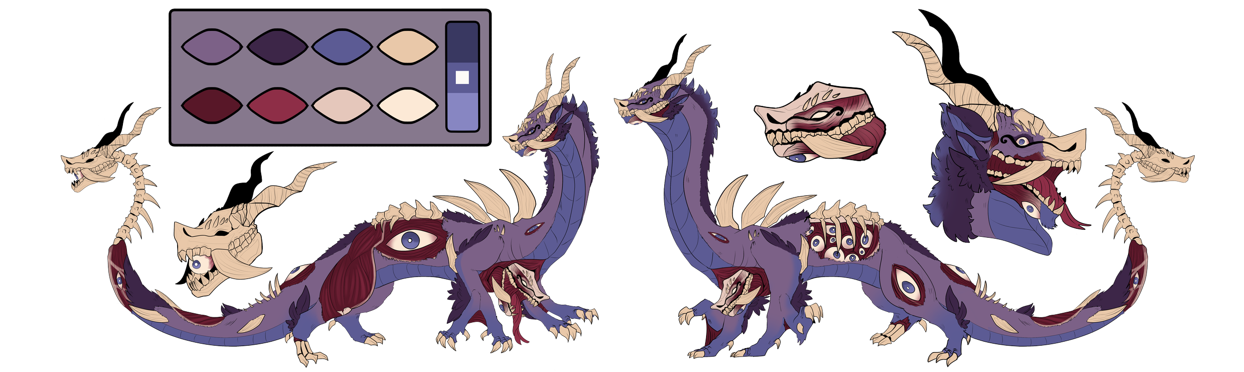 bodyhorror dragon commission without background.png