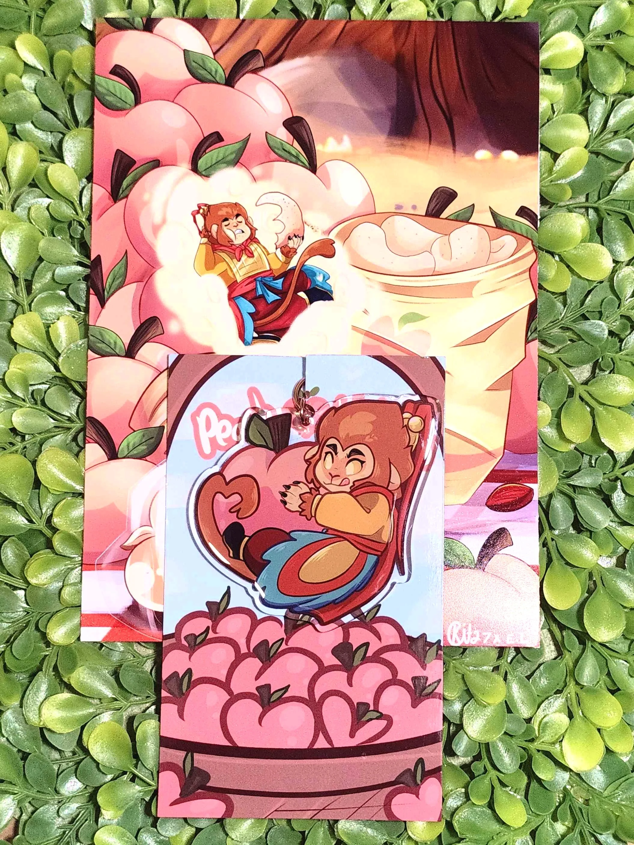 Peach Wukong Keychain
