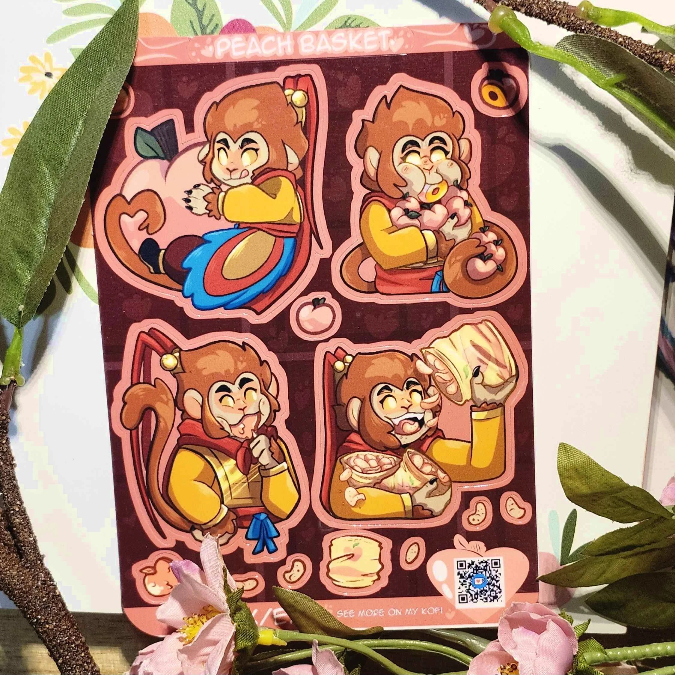 Peach Wukong stickersheet 