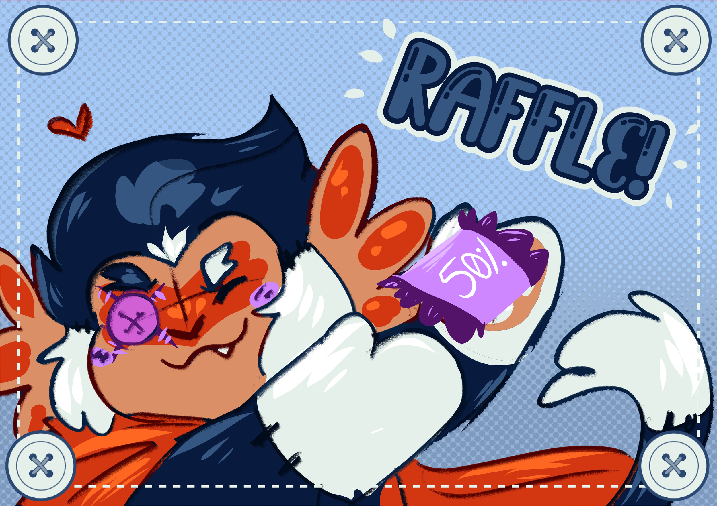 A raffle that boosted sales with word of mouth throughout the community on social media. 