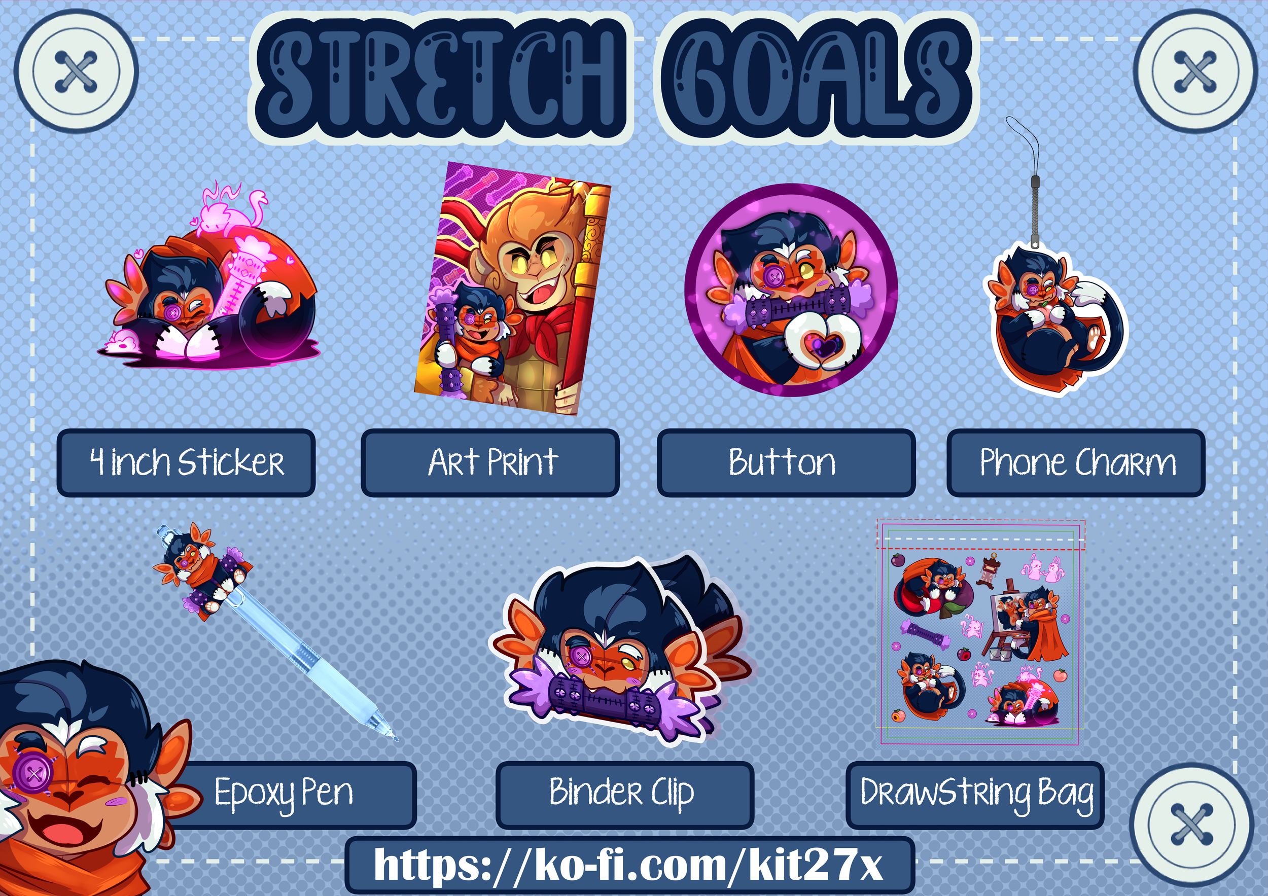 Stretch goals that throughout the amount of orders were achieved. 