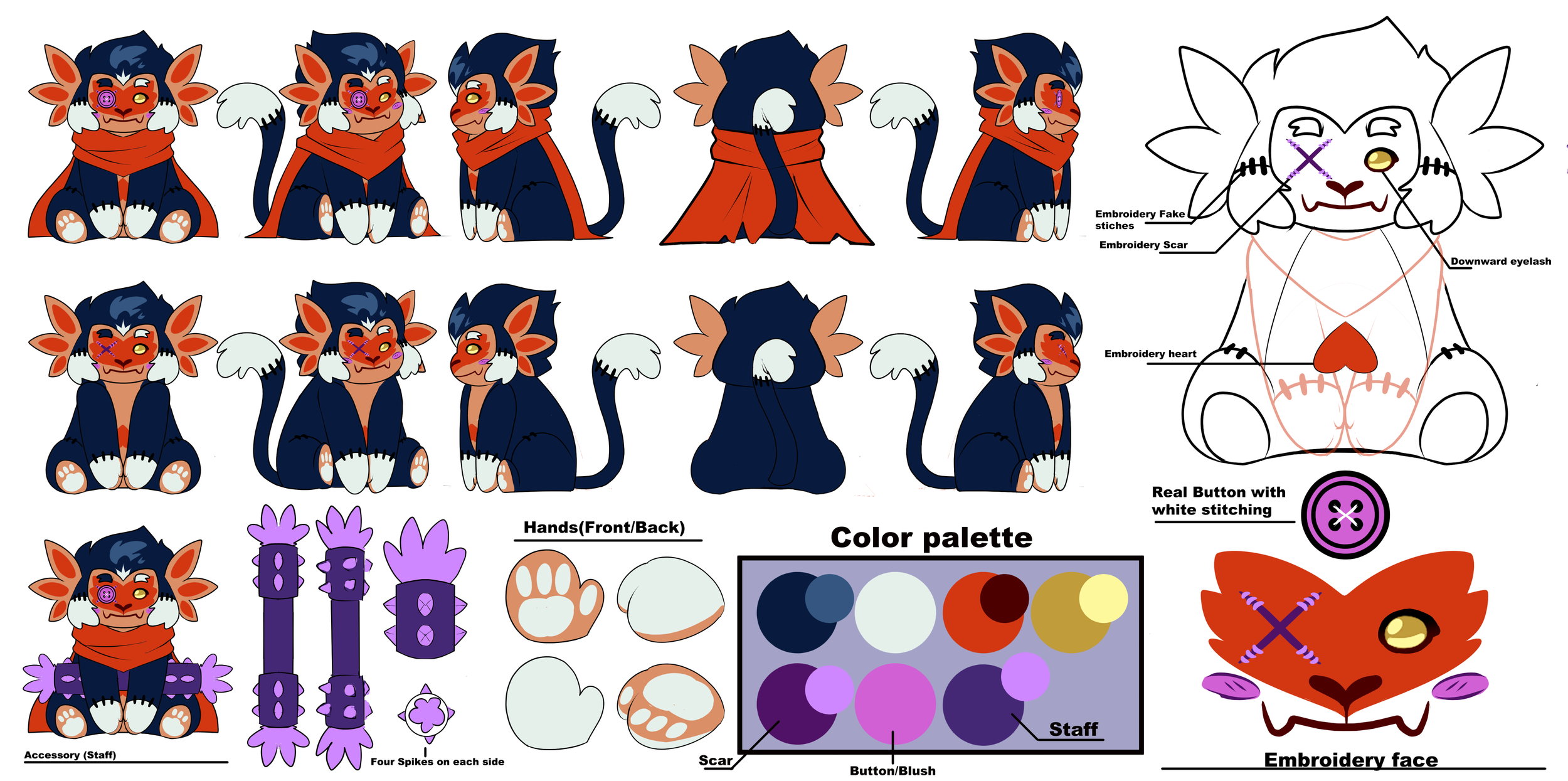 The Reference that was given to the manufacturer in full color.