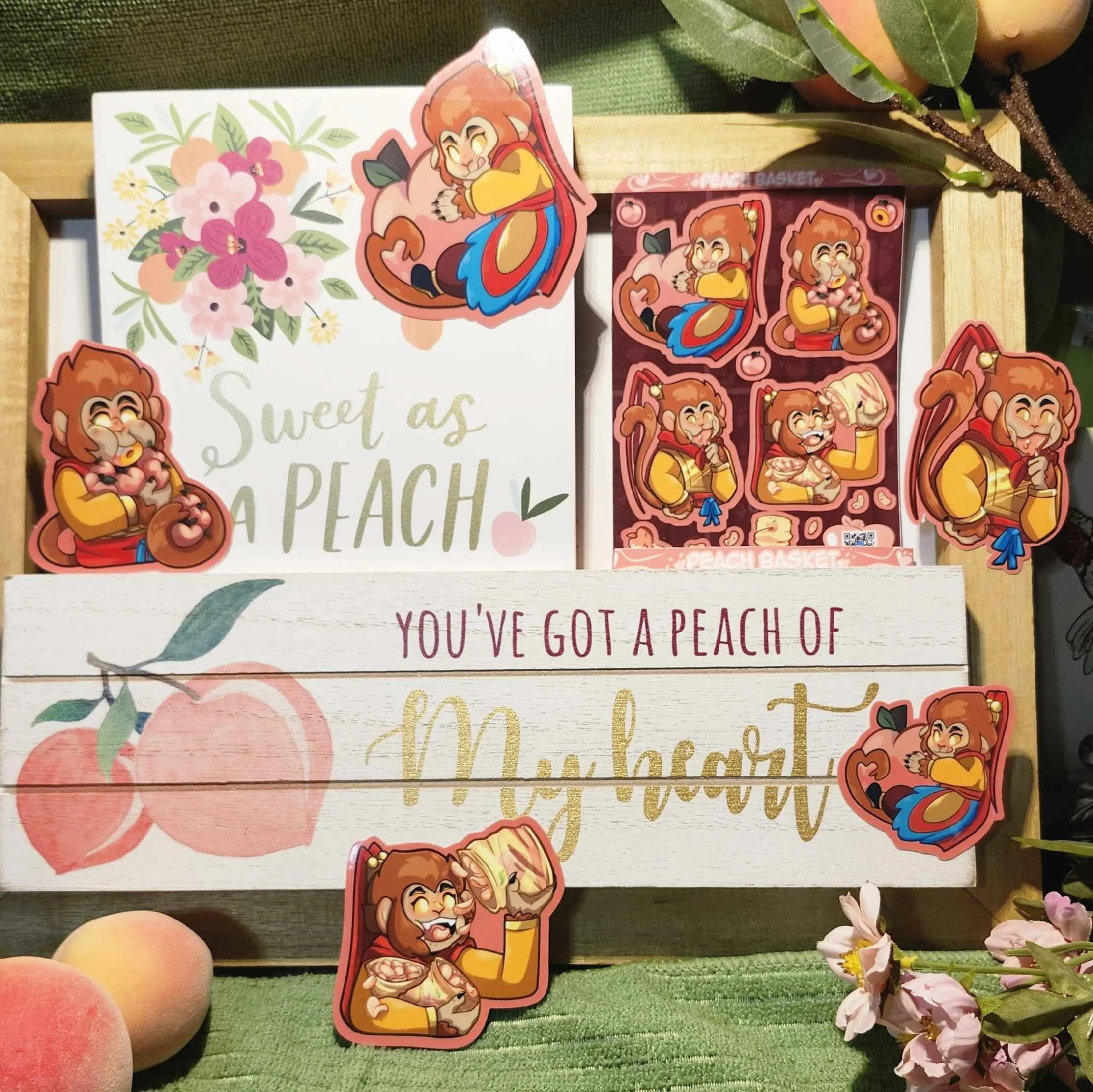 Peach Wukong Stickerset