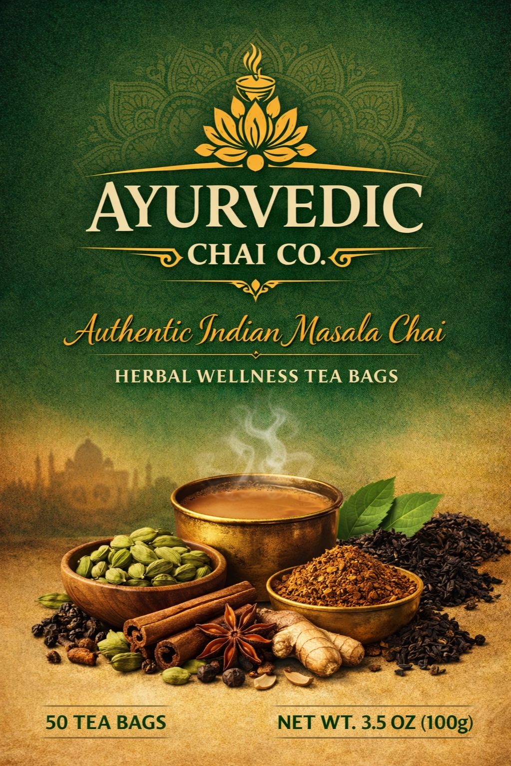 Masala Chai Patti (50 Tea Bags)