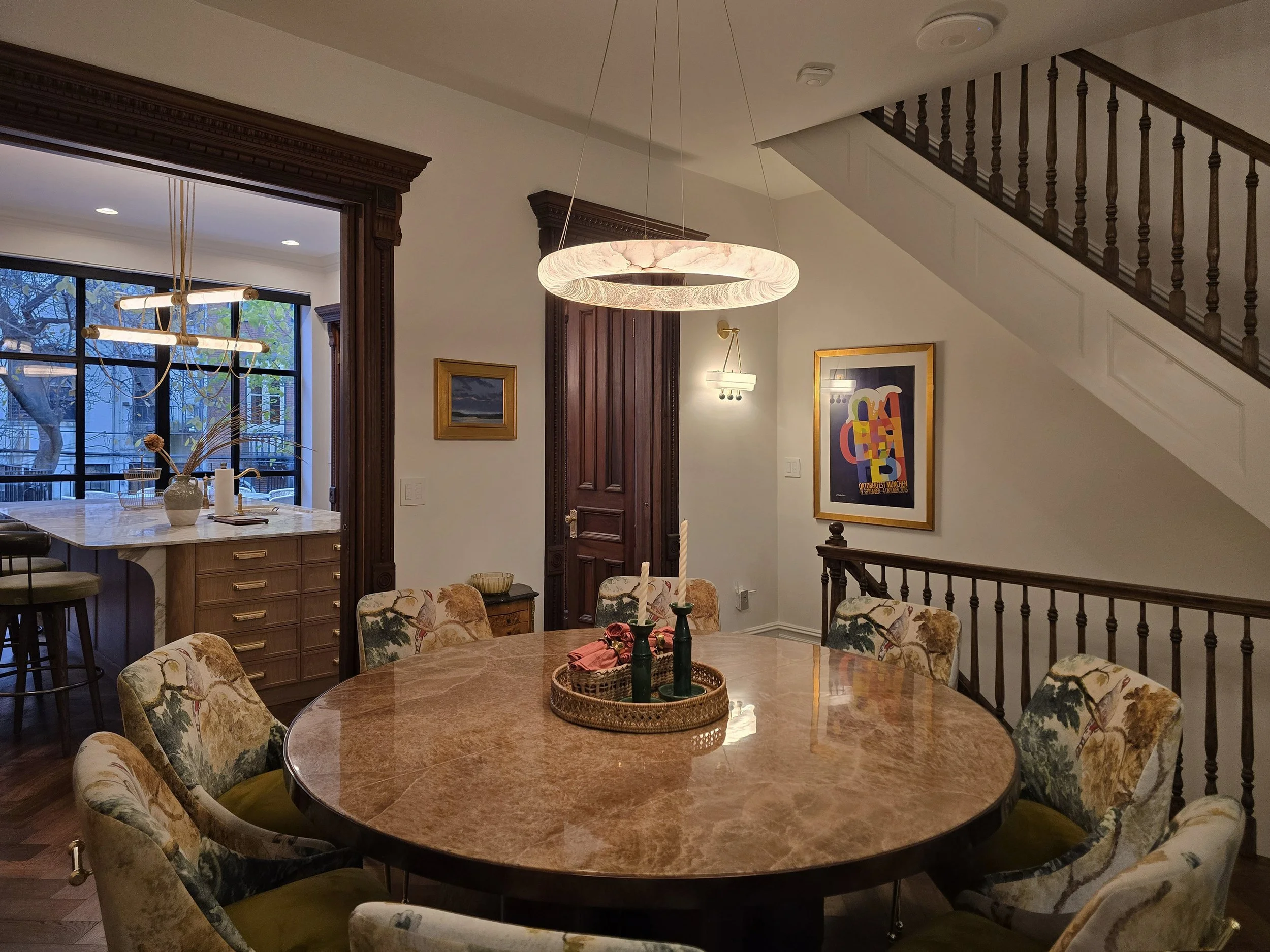 Park Slope Brooklyn Townhouse Renovation | Dining Room on Parlor Floor