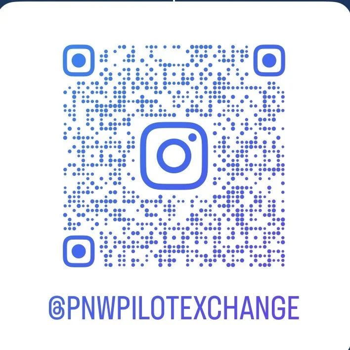 Instagram QR code with the handle '@PNWPLOTEXCHANGE' displayed below.