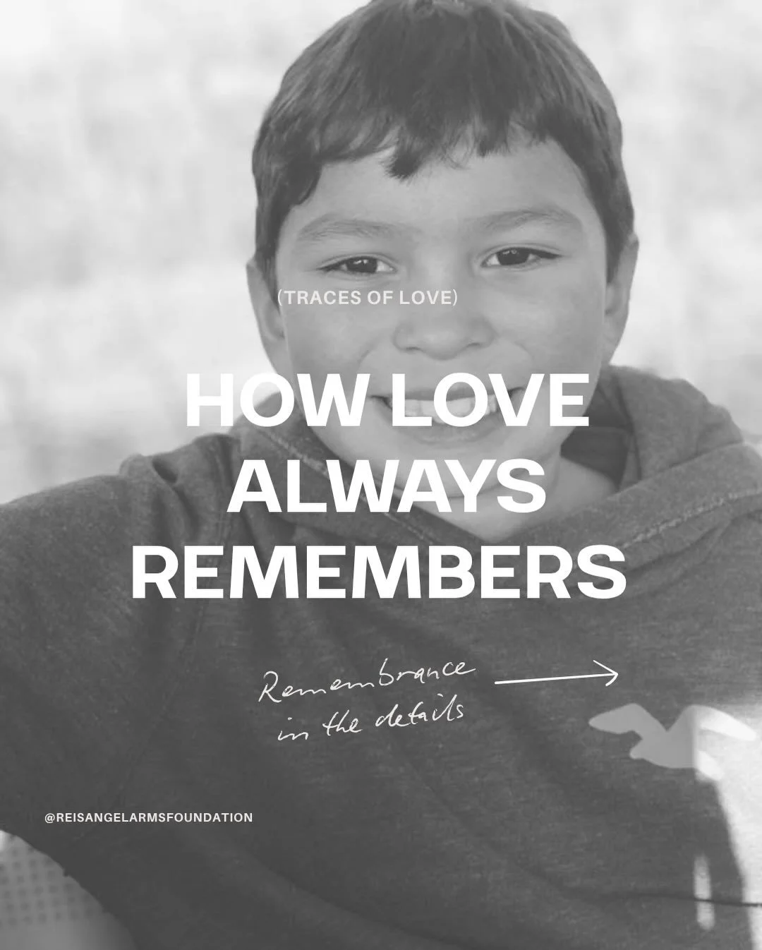Love remembers.

Every day. 

What are some ways you remember your loved ones? 

#reisangelarmsfoundation #remembrance #griefsupport