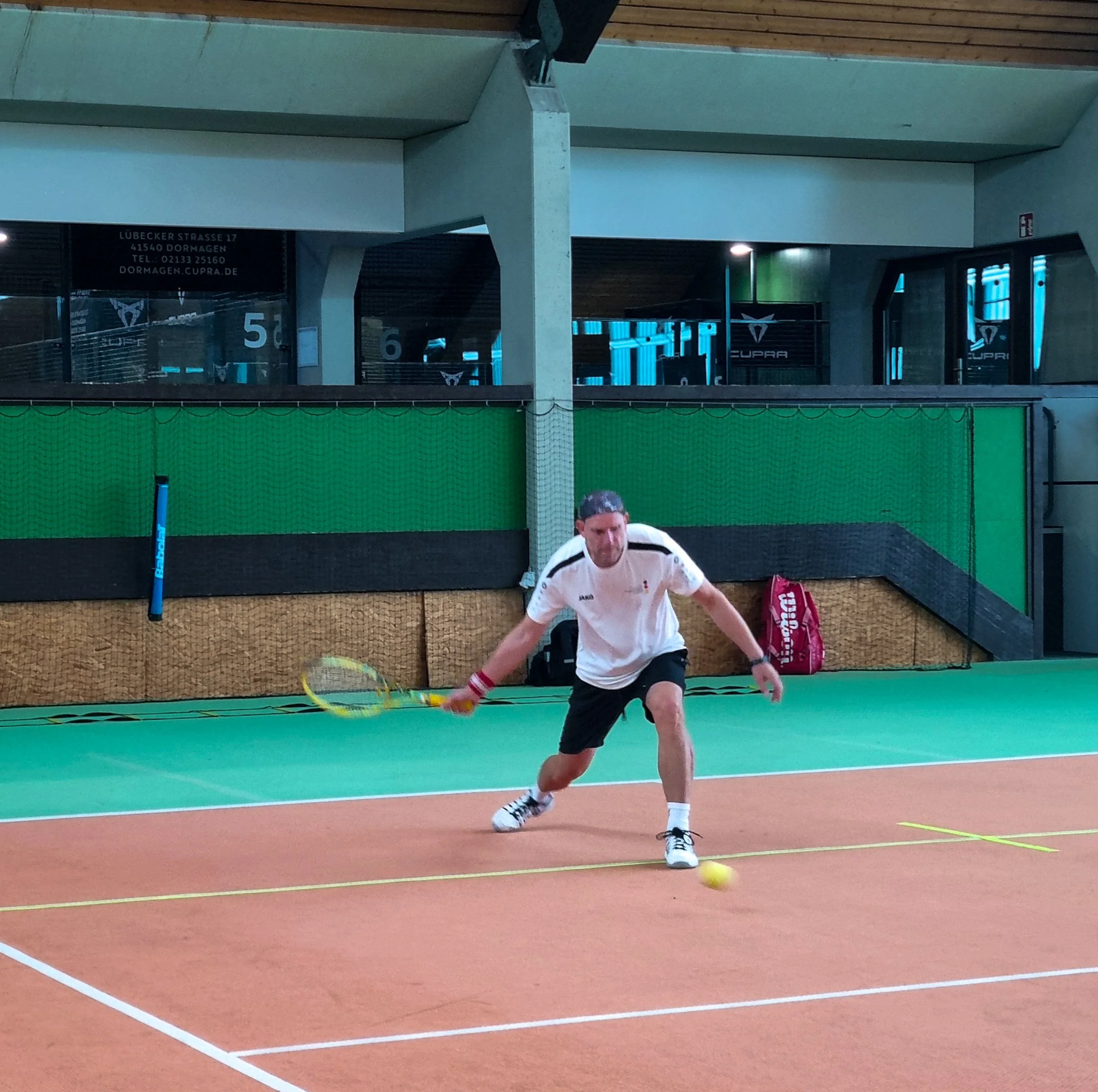 Christian Schäfer from Germany, hitting a forehand.