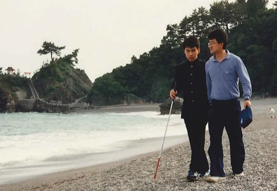 Takei and Mr. Yamamoto. Photo courtesy of Ayako Matsui