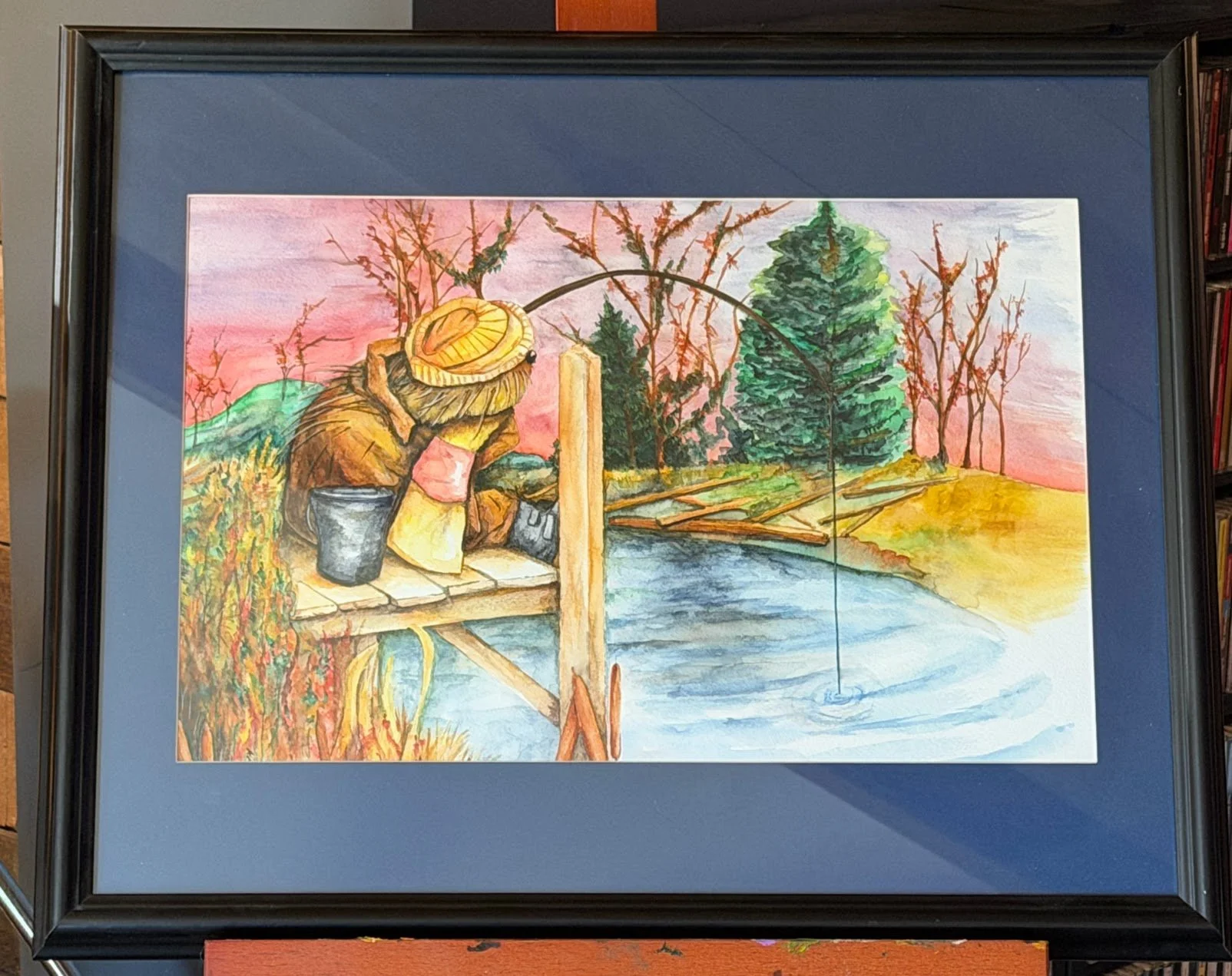 Wendle from Emmet Otter, Watercolor