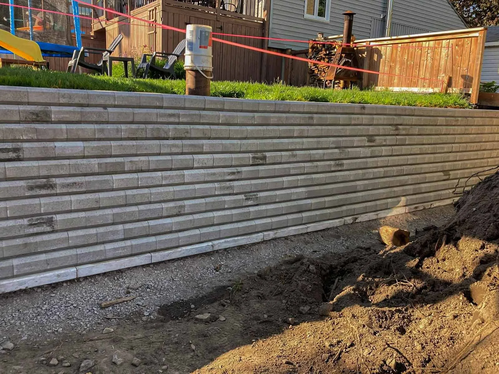Terrassement et installation de pavé