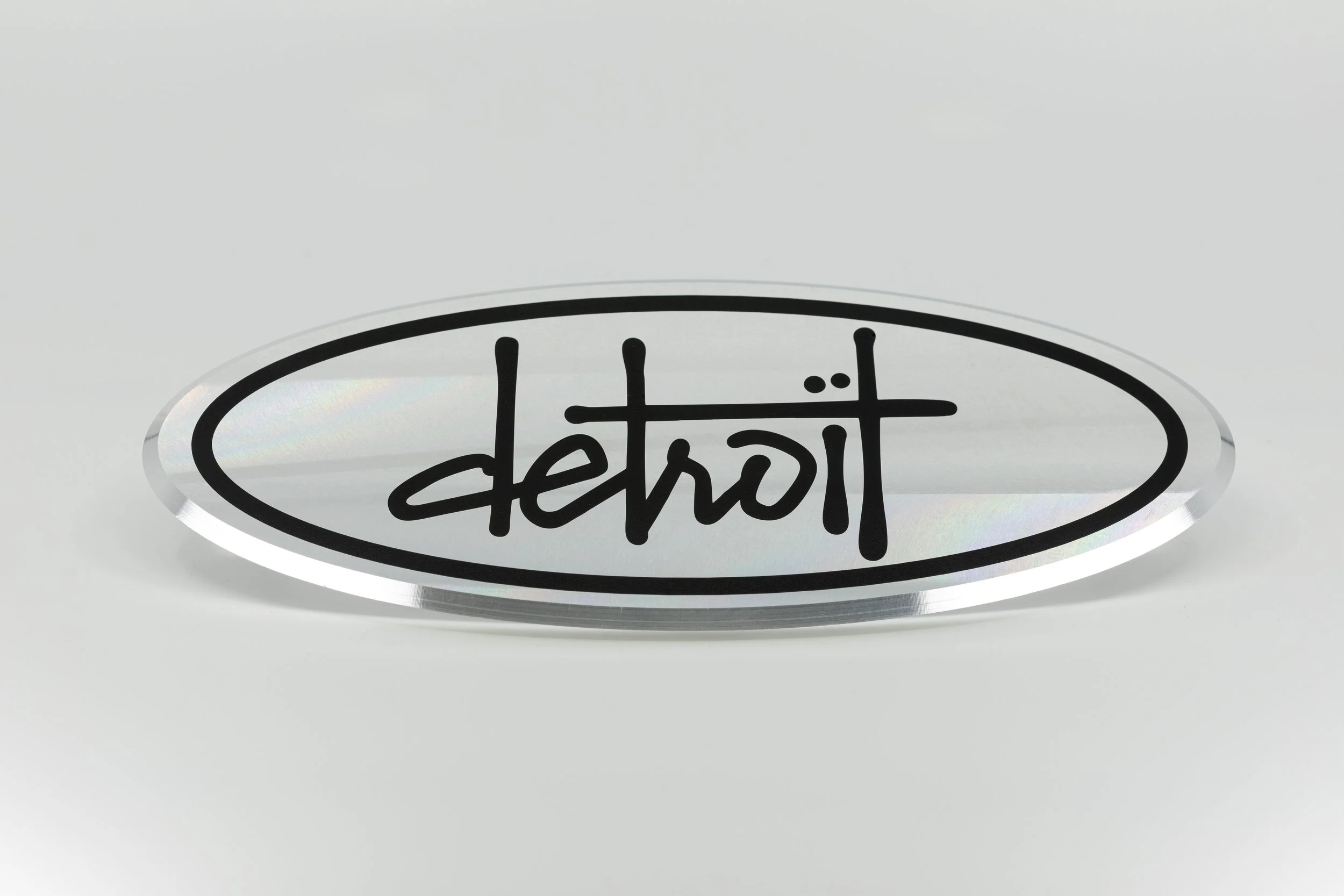ford billet front grille emblem-detroit 1