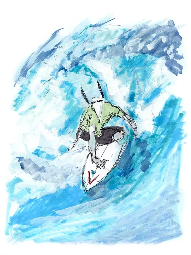 Dogs Ride the Waves