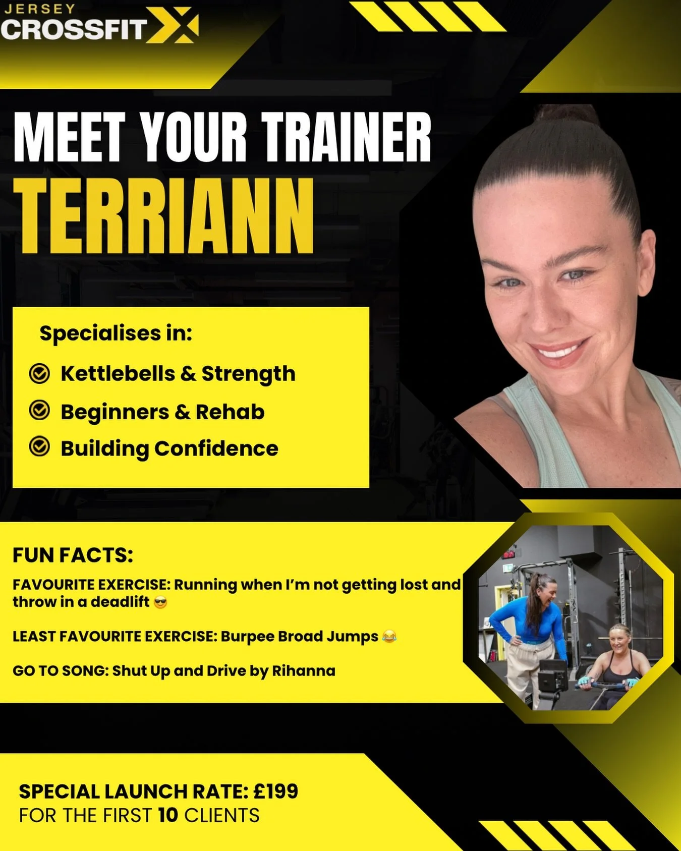 Meet Your Trainer - TERRIANN!

Terri is one of our personal trainers and part of the Kickstart Programme. Here&rsquo;s a little about Terri and what she brings to the team:

Hey I&rsquo;m Terri!
I love Community, Connecting and building Confidence. 
