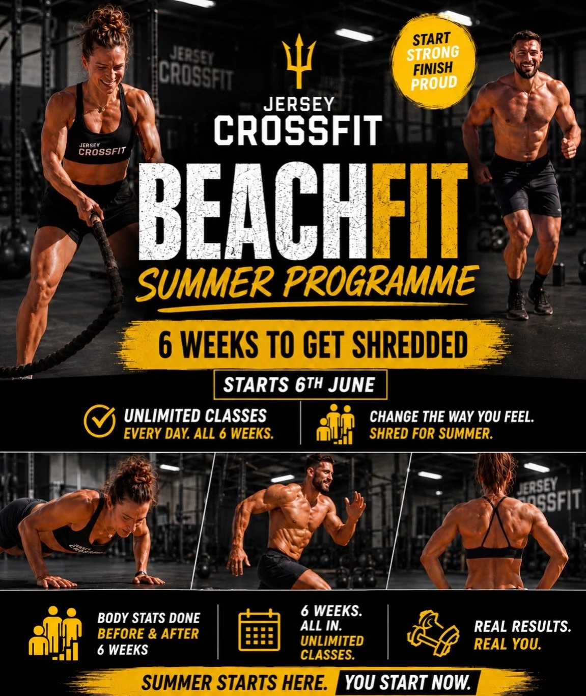 6 weeks to get fitter, leaner and summer ready!

BeachFIT is our 6 week summer-shred program designed to help you build confidence, improve fitness and strip body fat heading into summer.

Expect sweaty sessions, good vibes, serious calorie burning a