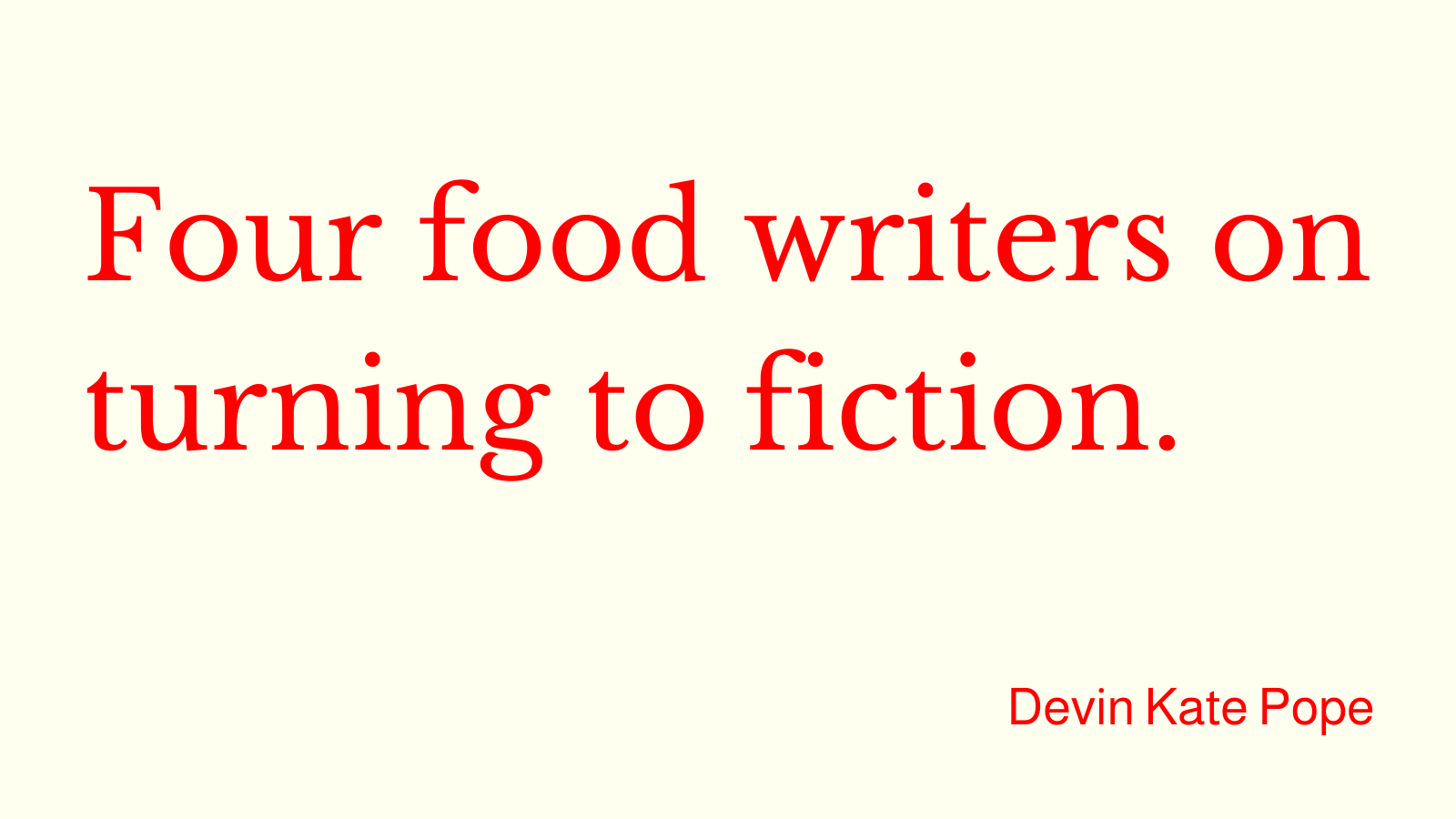 Inventing a True Thing