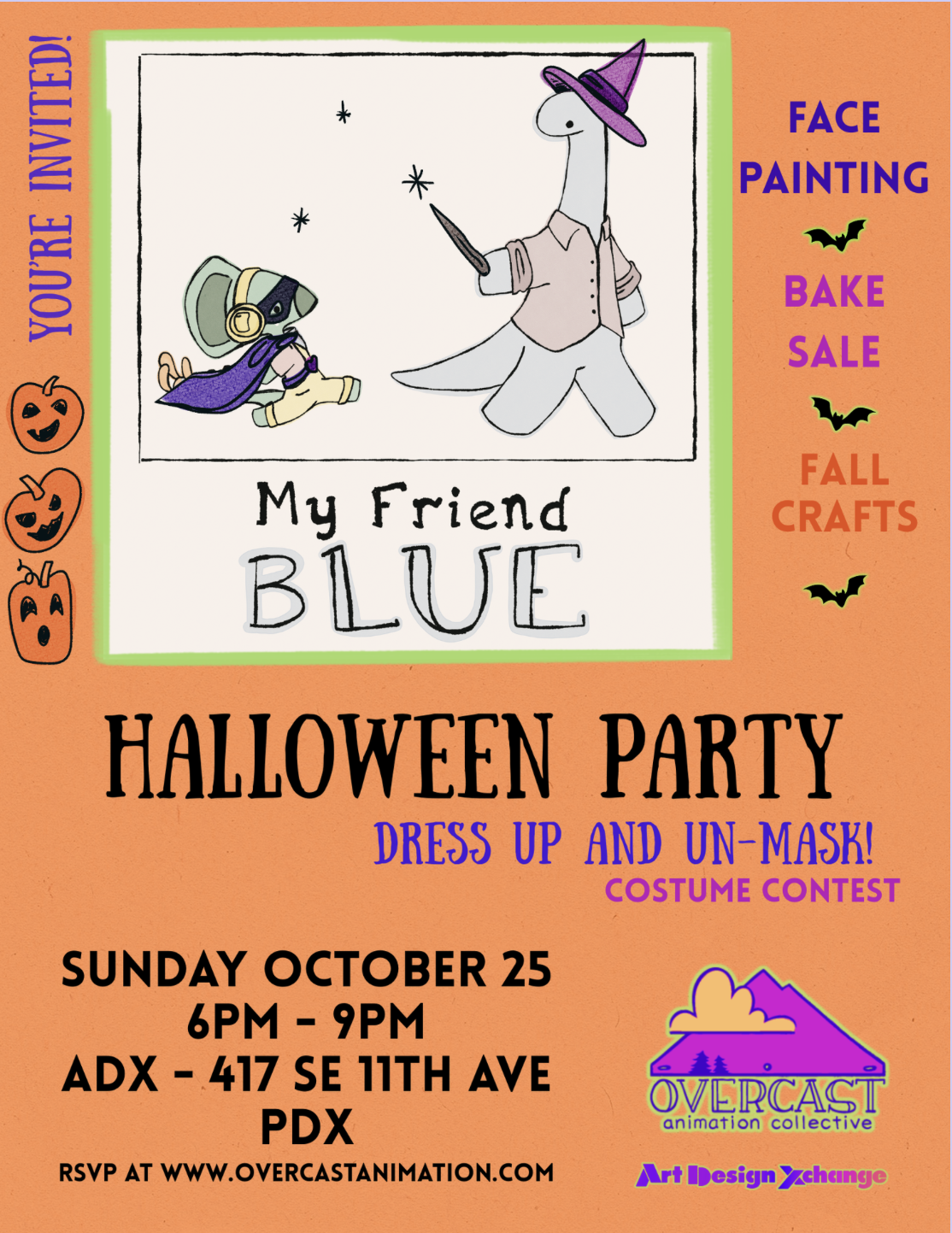 My Friend Blue Halloween Party Fundraiser