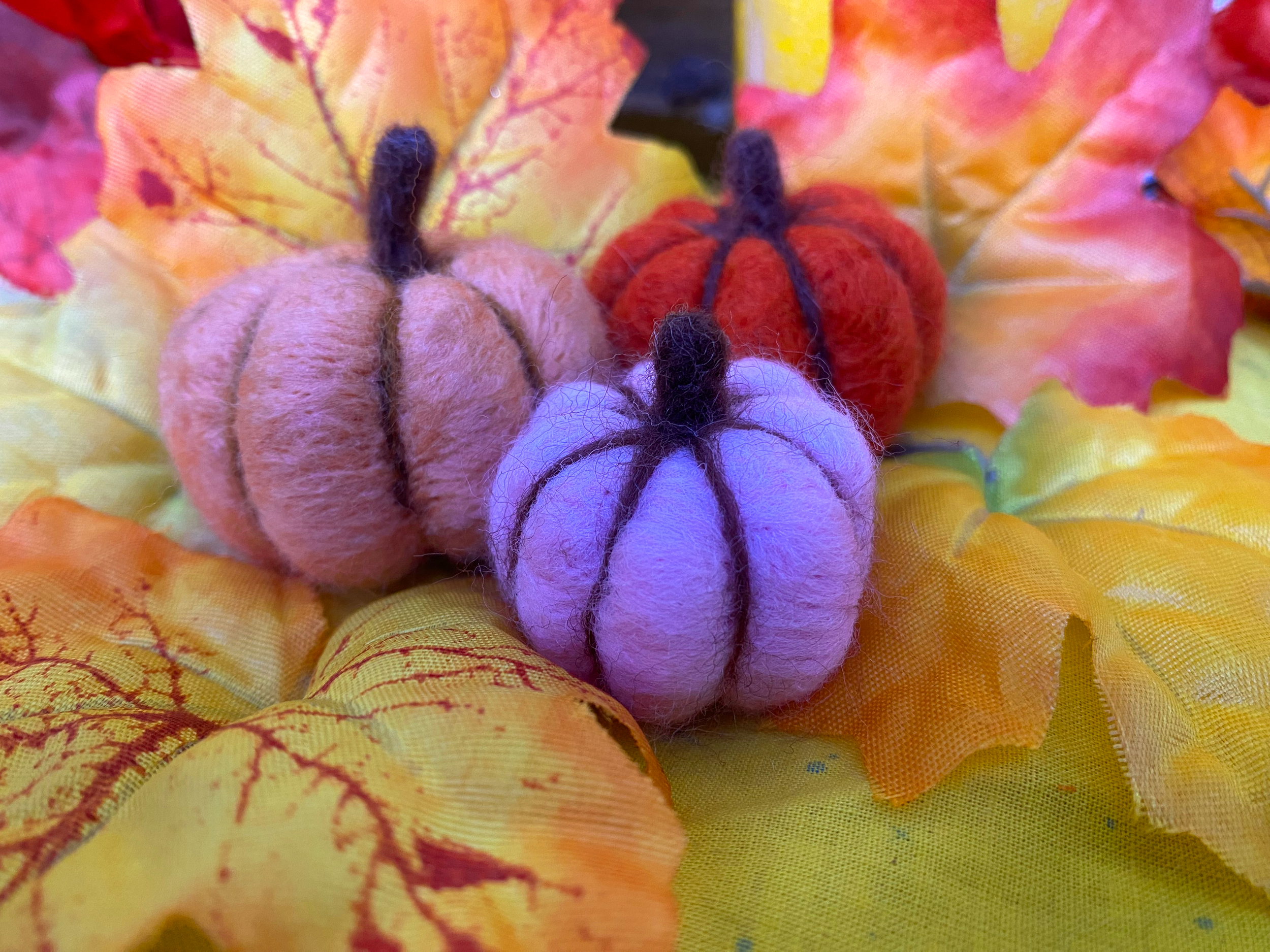 Felted Pumpkin workshop
