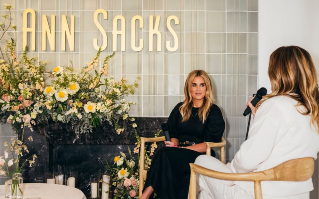 Designer partnership event with Studio McGee and Rue Magazine for Ann Sacks Tile and Stone featuring customer engagement and brand storytelling initiatives.