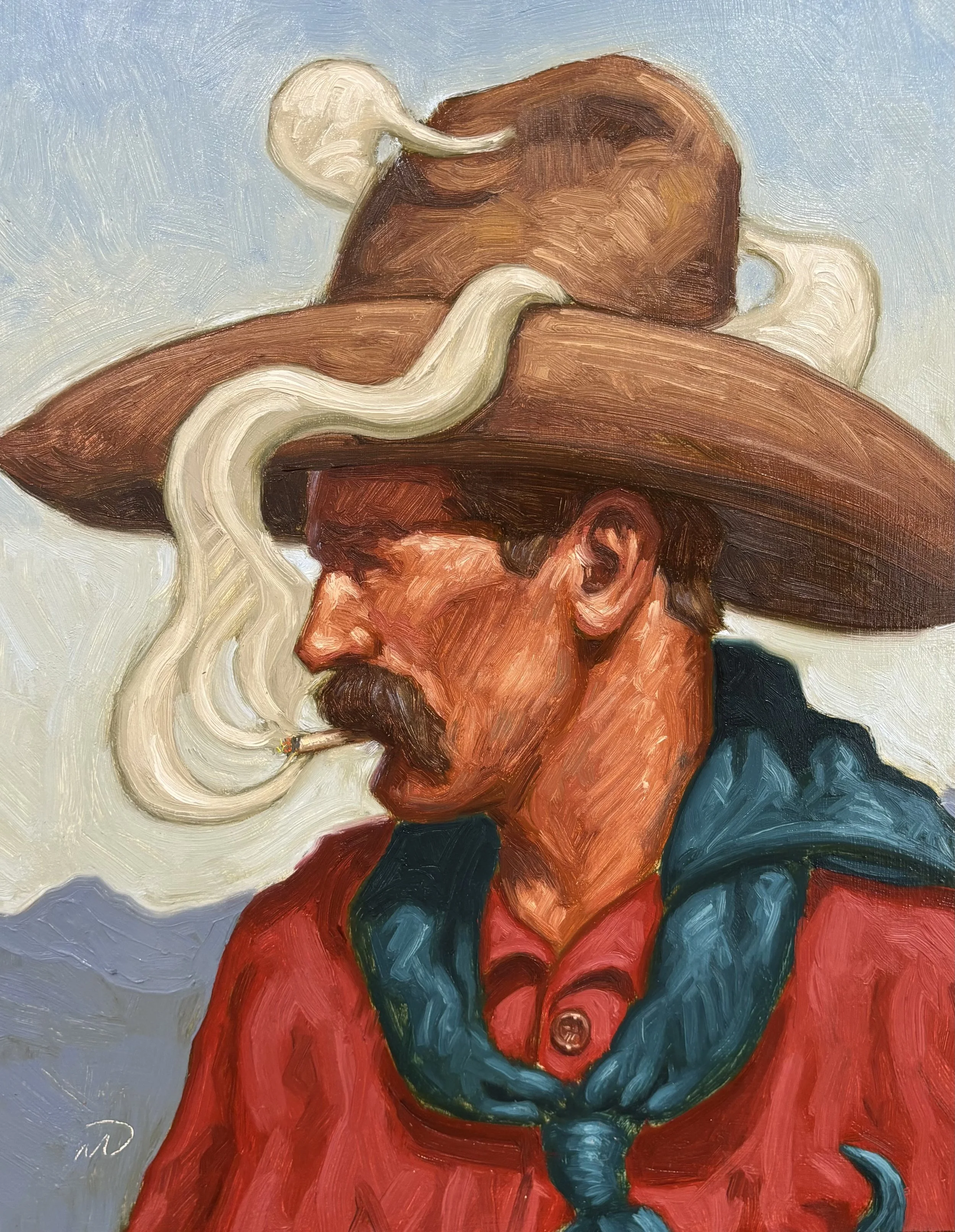 Smokey Solitude 
11x14 
Sold at Parsons Gallery of The West