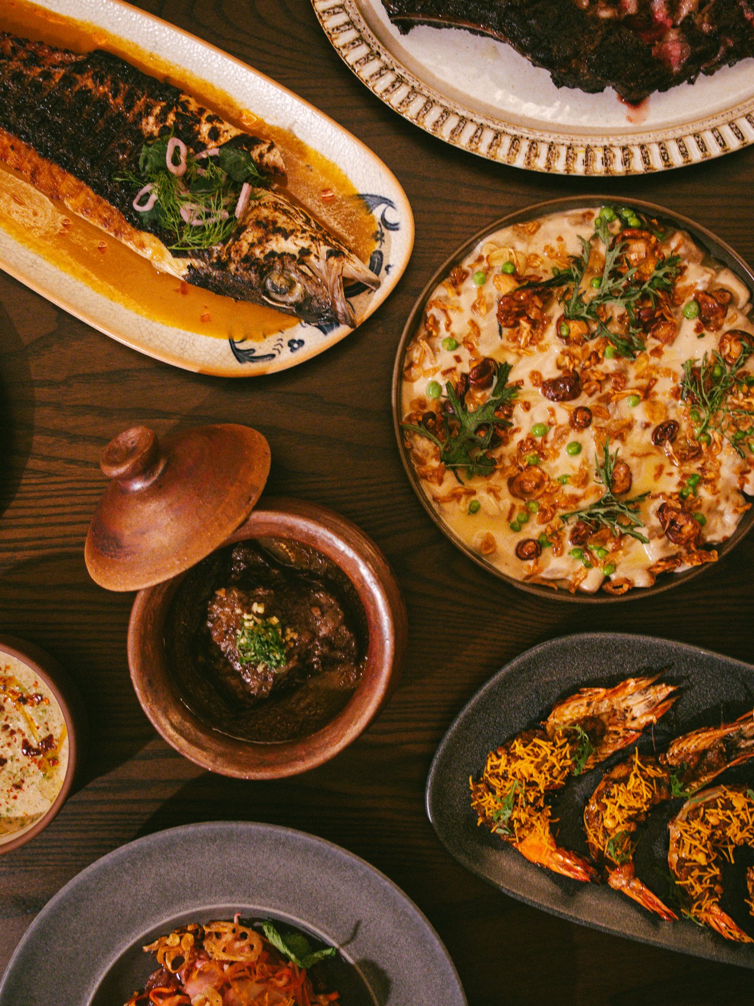 Array of Dishes from Muhājir