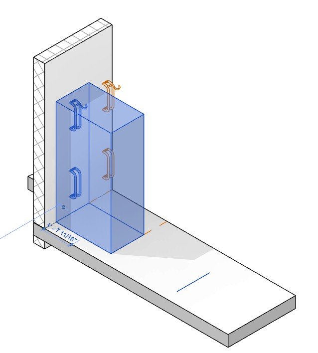 Standard Bicycle Stall: Vertical