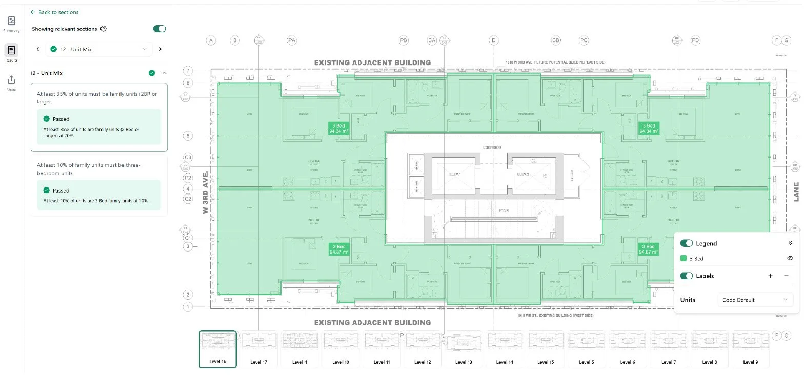 2-Bed, 3-Bed Unit Requirement Test