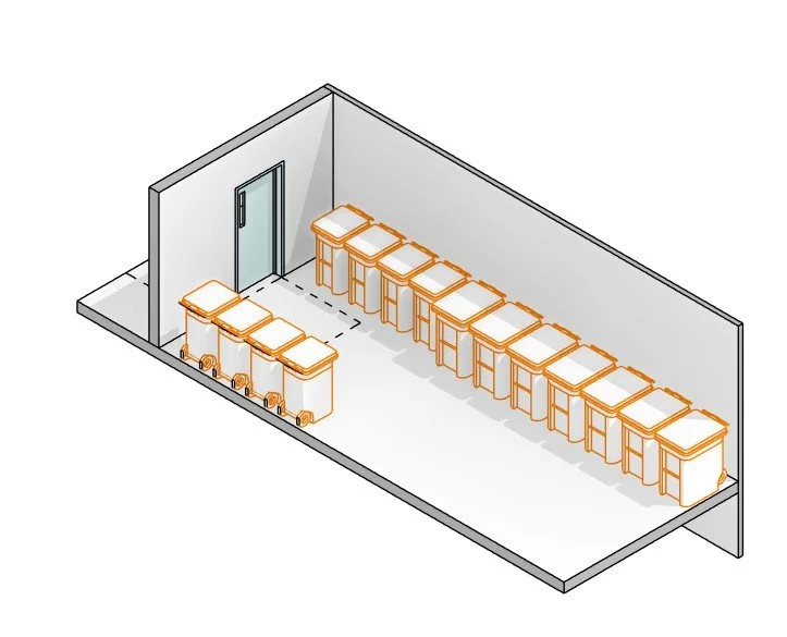 Garbage Room: 240L Bins