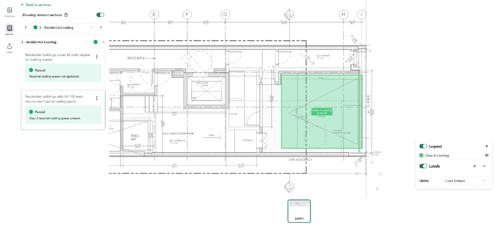Loading Space Requirement Test