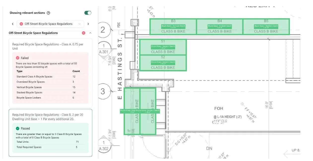 Bicycle Space Regulations Test