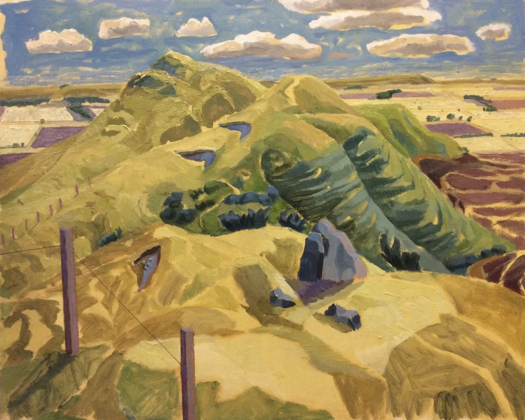 Pewsey Down, 2023, oil on canvas, 61 x 76 cm