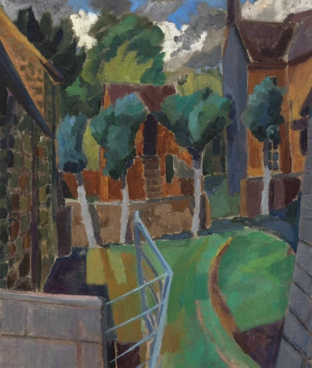 Josephine's Yard, 2018, oil on canvas, 60 x 50 cm. Shortlisted for Lynn Painter Stainer Prize 