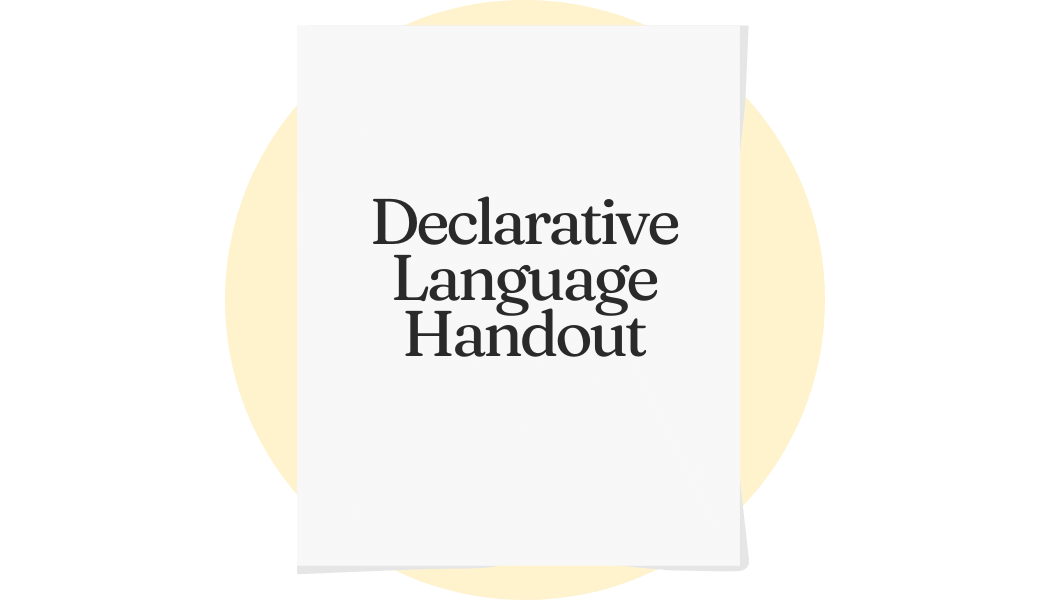 Declarative Language Handout by HAEPI SLP