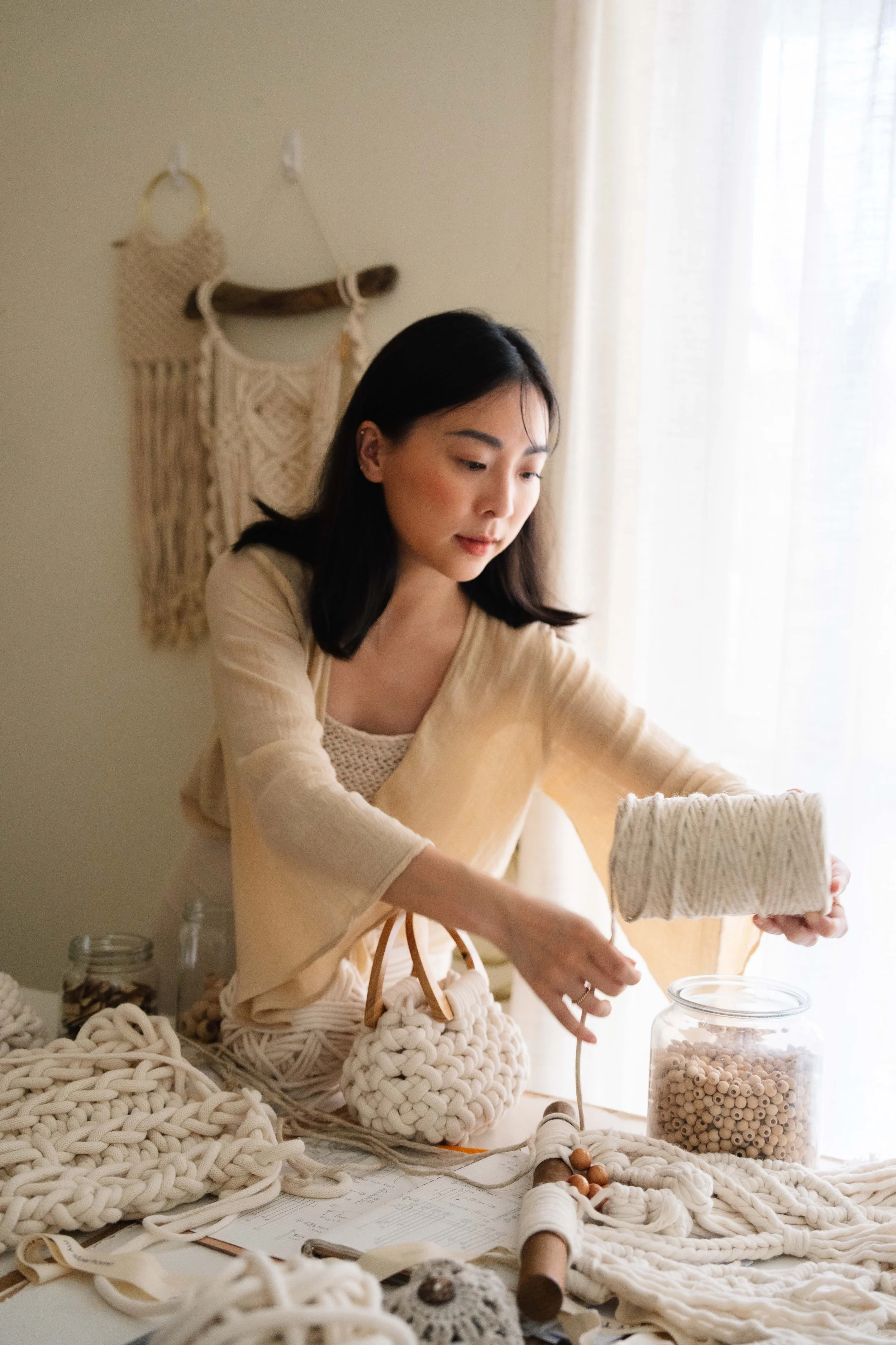 Boho a la mode, michelle macrame artist