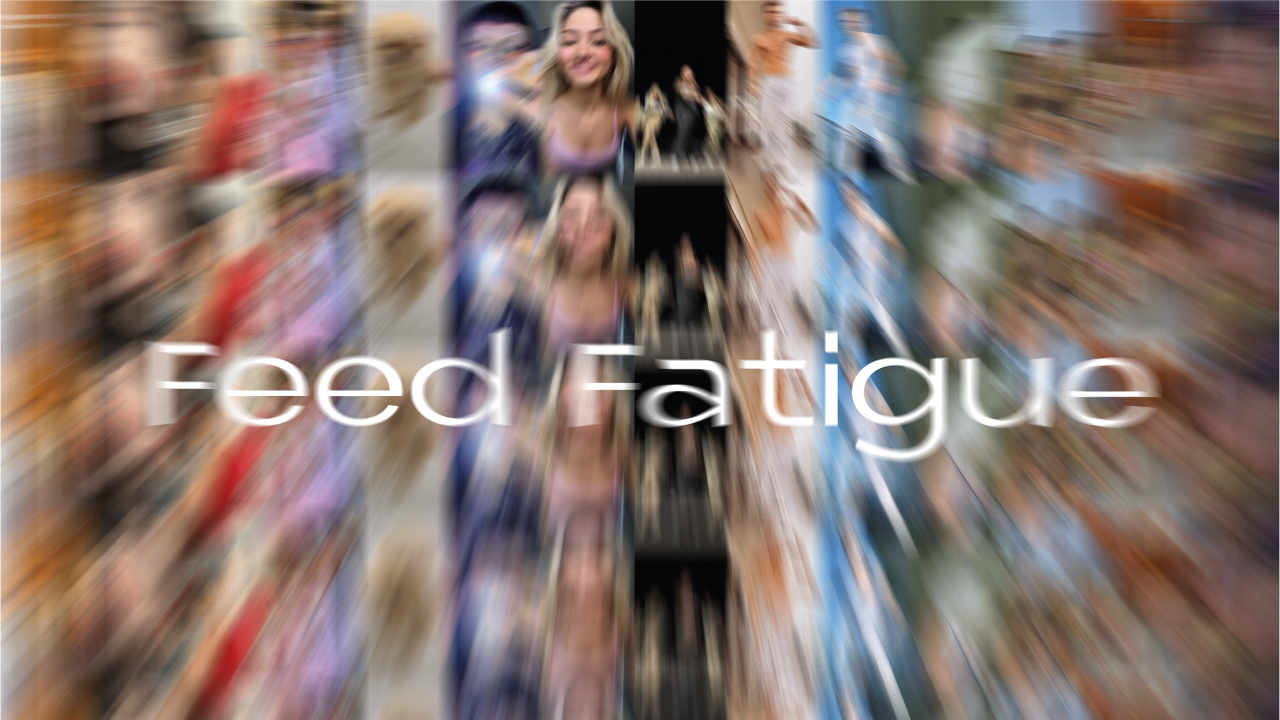 Corporate Design for the exhibition of my video installation dealing with content overload in times of social media. 