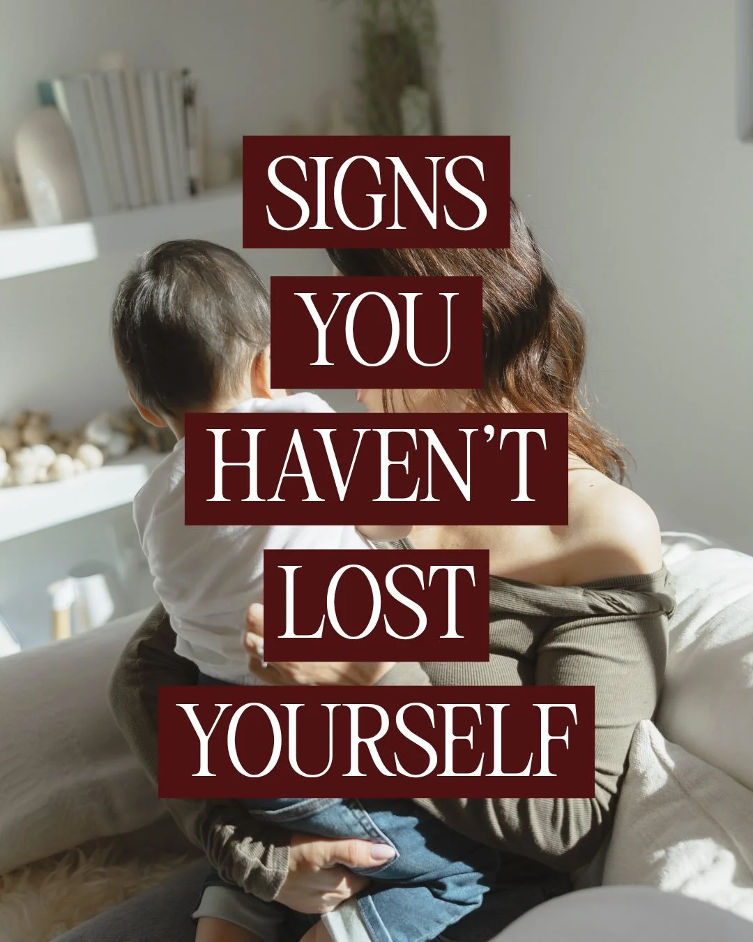 To the mom who looked in the mirror this week and didn&rsquo;t quite recognize herself... this one&rsquo;s for you.

You haven&rsquo;t lost who you are. You&rsquo;ve entered a season that&rsquo;s asking you to carry more than you ever have. And the v