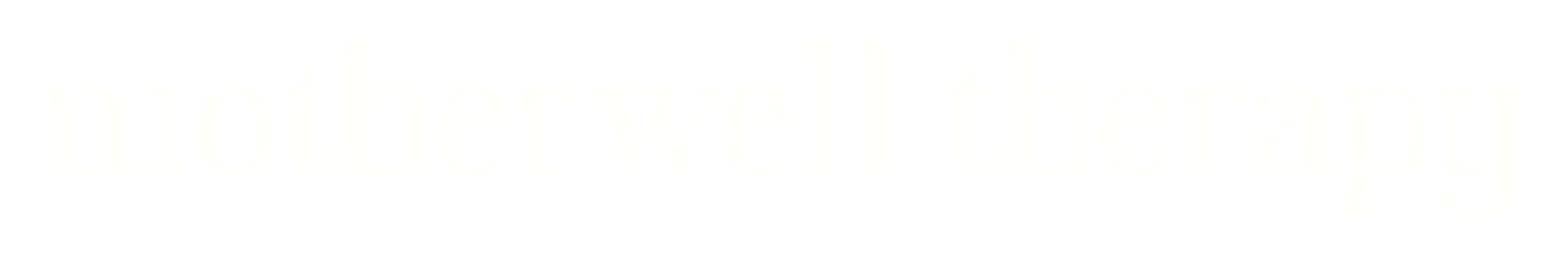 The image contains the text "motherwell therapy" in large white letters on a black background.