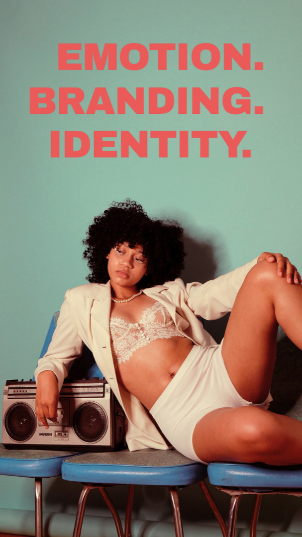 A sophisticated fashion-forward portrait of a woman, featuring elevated styling and intentional creative direction that emphasizes identity and aesthetic integrity.