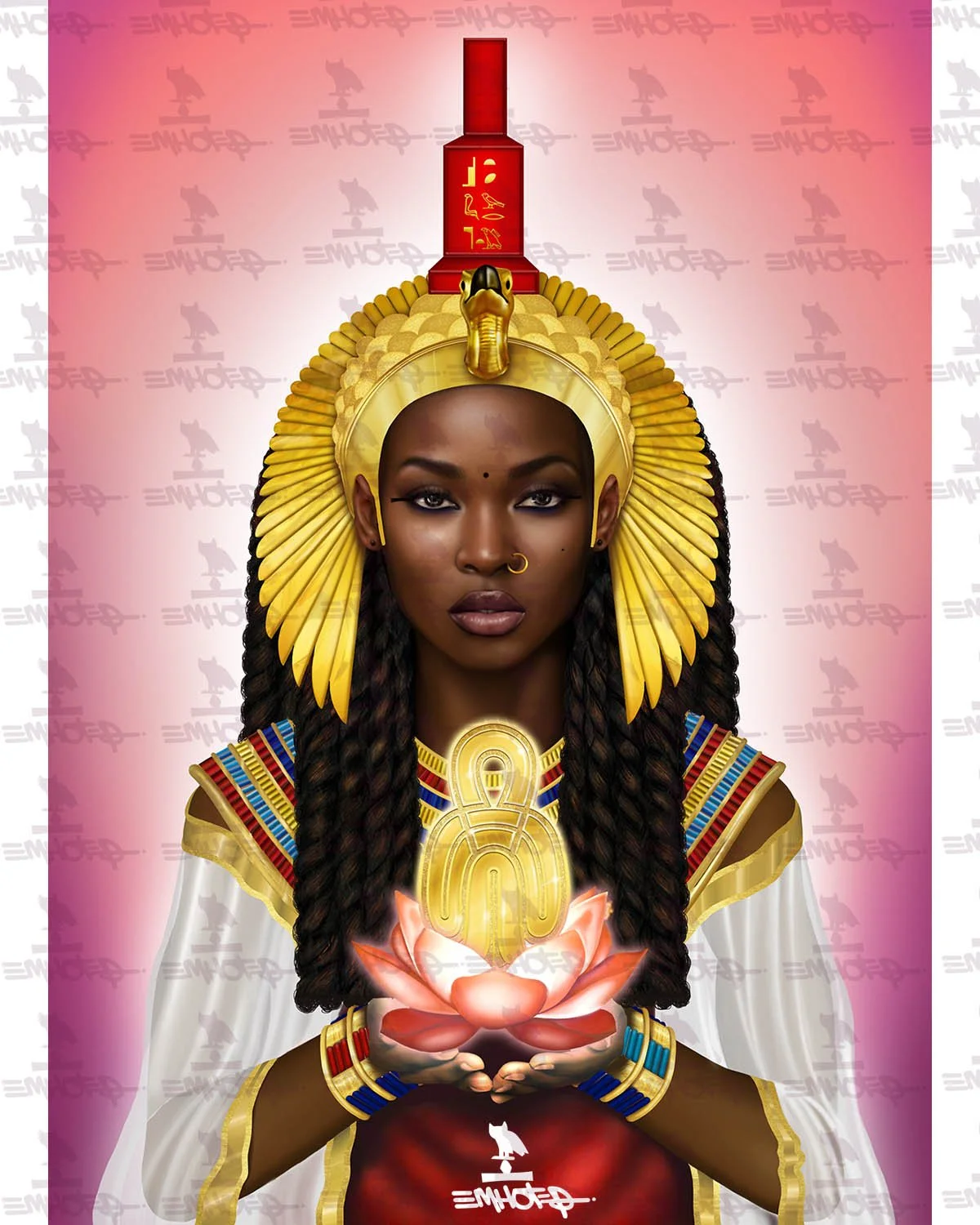 Finished portrait #1  of the Great Mother Netert Aset 𓊨𓆇𓏏𓊹𓏏 (Isis) 🎨. Nuwbia Designs Nazdaru𓊹𓊹𓊹 Portrait collection.
#nuwbia
#nuwbiadesigns
#logoart
#logo
#illustrator
#kemet
#kush
#illustration
#branding
#brandidentity
#drawing
#blackart
#l