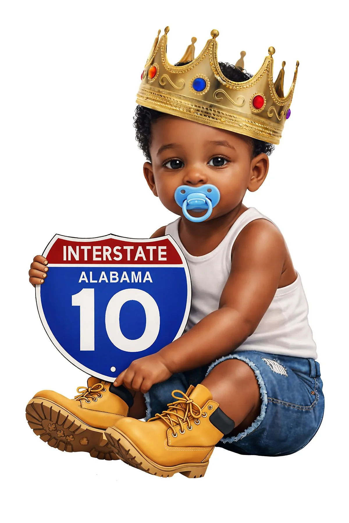 Interstate 10 Alabama T-shirt Art
