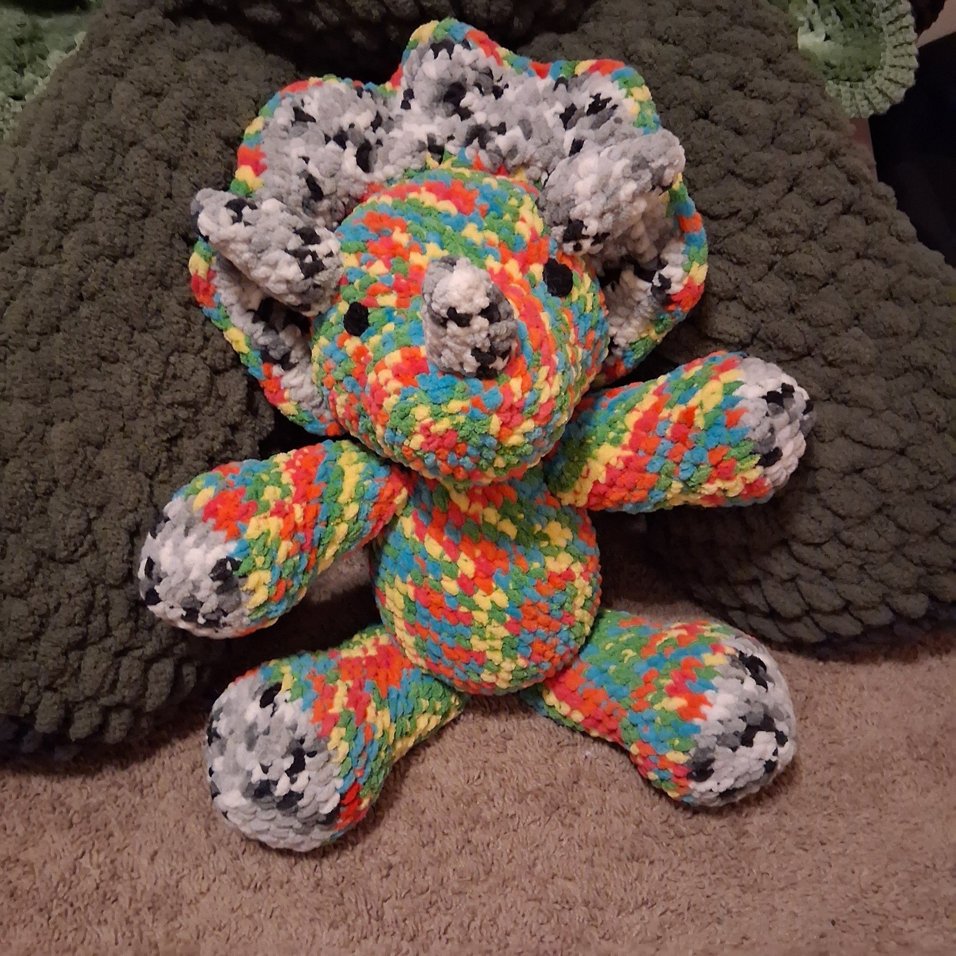 2ft Colorful Triceratops